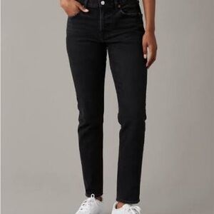 American Eagle Outfitters Black Straight Leg Jeans